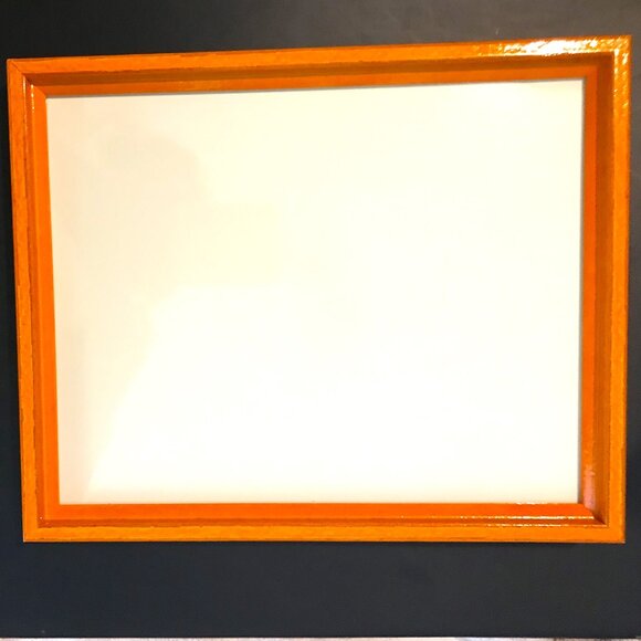 Vibrant Orange Glossy Colorful Frame - Ready to Use - 8x10 - w/Hardware - New - Picture 6 of 13
